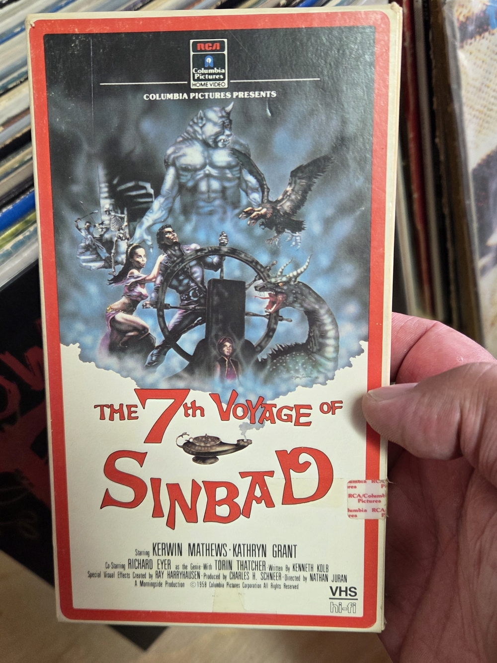 Vintage 80s Vhs. The 7th Voyage Of Sinbad. Claymation monsters.